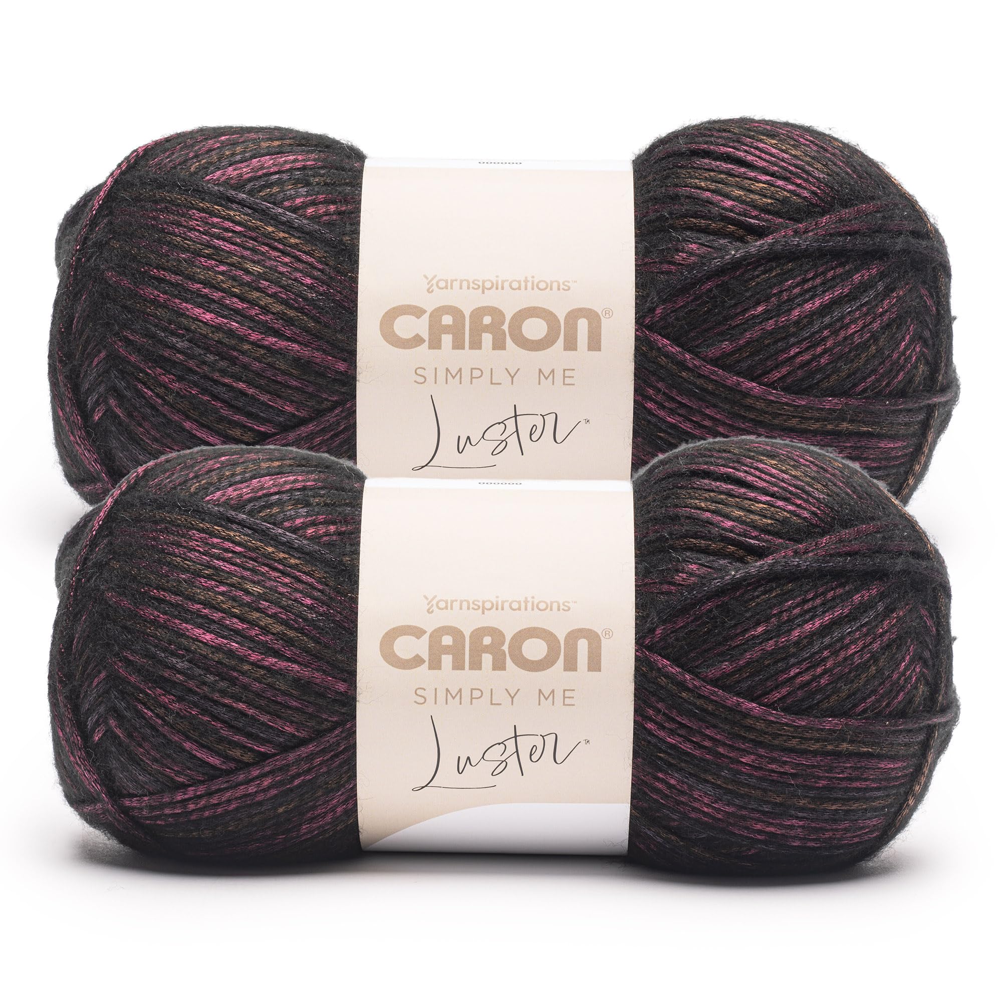 Photo 1 of Caron Simply Me Luster Ruby Yarn - 2 Pack of 170g/6oz - 65% Nylon, 35% Acrylic - #4 Worsted (Medium) - 360 Yards - Knitting/Crochet