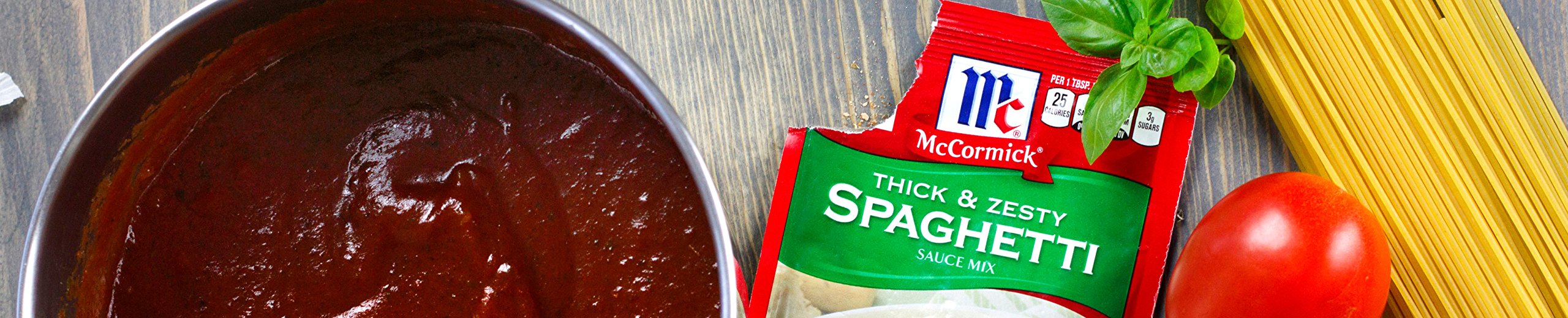 McCormick Thick And Zesty Spaghetti Sauce Mix, 1.37 oz (Pack of 12
