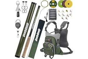 QualyQualy Tenkara Fishing Rod Combo Feeder Telescopic Rods - 10.5ft/11.5ft - Complete Beginner Tenkara Rod Kit w/Bag 24T Car
