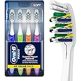 Oral-B Toothbrush, Vibrating Plaque Remover Pulsar, Vibrating Battery Toothbrush, Soft, 4 Count