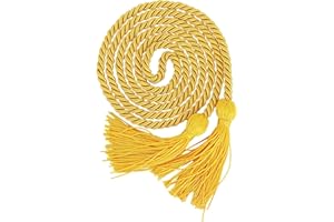 OSBO GradSeason Graduation Honor Cord with Tassel 68" Long for Bachelor, Master, Doctor (Gold)