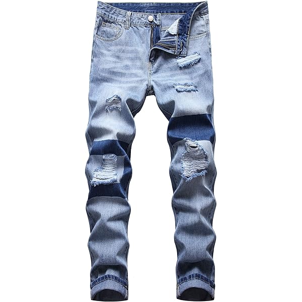 新品未使用　DENIM PANTS 『MARIACHI』 DGKaxiyaHM Men Zipper Deco Distressed Destroy Denim Pants