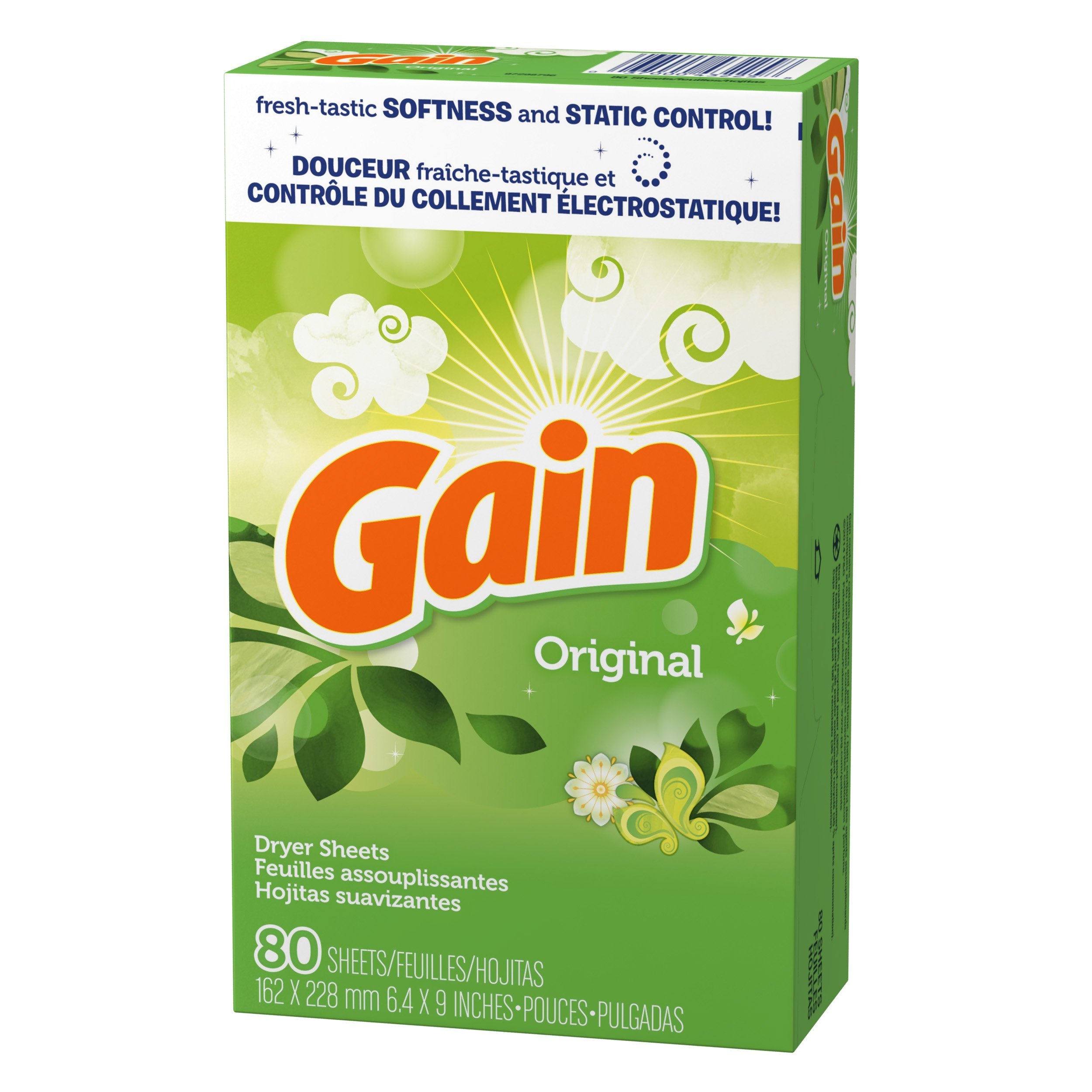 Gain Dryer Sheets Original 80 Count Buy Online In UAE Gain