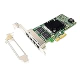 HINYSENO 4 Port RJ-45 10/100/1000Mbps PCI-Express x