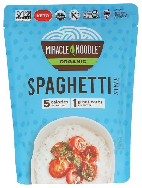 MIRACLE NOODLE, NOODLE READY SPAGHETTI STYLE, 7 OUNCE