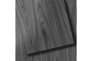 ZRJT Floor Tiles Peel and Stick Vinyl Floor 36 x 6 inch Luxury Self Adhesive Waterproof Flooring Planks DIY for Bedroom, Kitchen, Living Room, RV, Wood Look Plank Cover 18 Sq. Ft, 12-Pack, Dark Grey