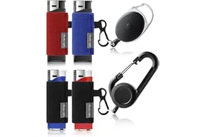 Likesing Lighter Leashes with Clip, Retractable Lighter Holder for Backpack Belt, Cool Lighters Leash Gift for Men Boys