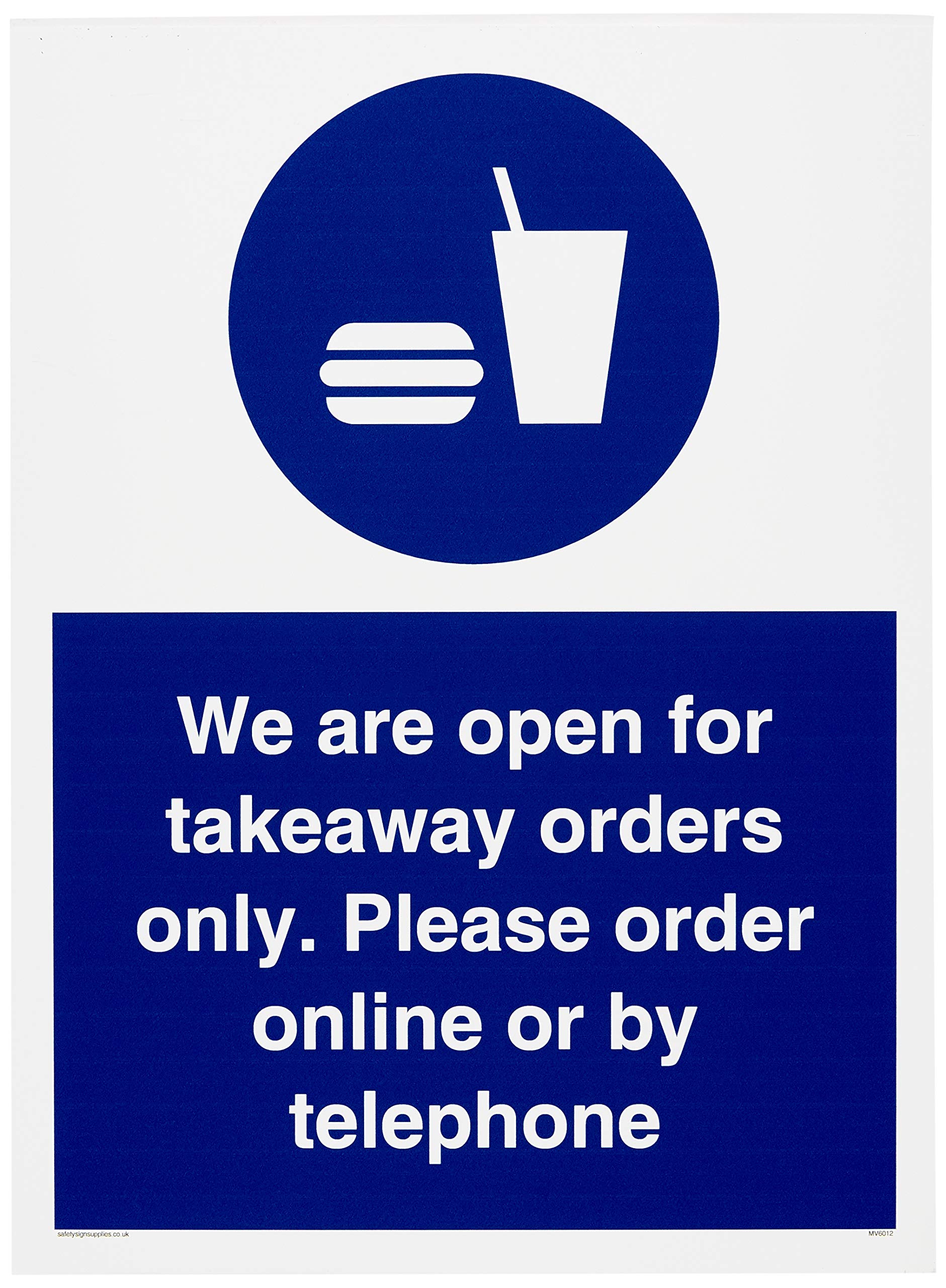 We are open for takeaway orders only. Please order online or by telephone