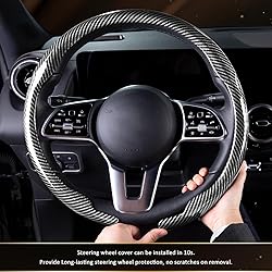 Aimato Car Steering Wheel Cover Carbon