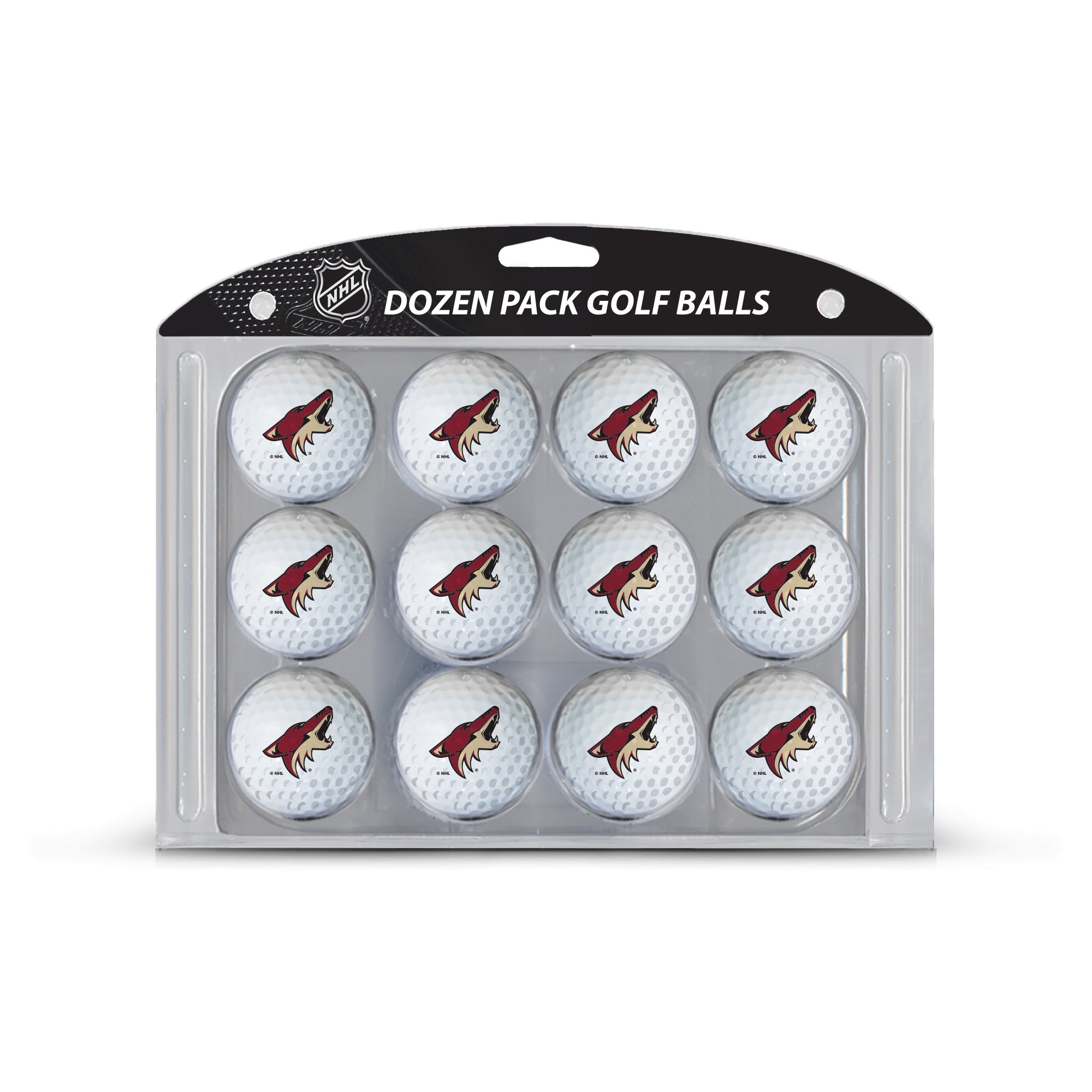 Team Golf NHL Arizona Coyotes Golf Balls, 12 Pack Dozen Regulation Size Golf Balls, 12 Pack, Full Color Durable Team Imprint