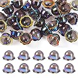 Cheriswelry 30Pcs Acrylic Flower Beads Caps