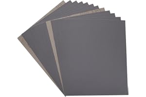 Sandpaper 600 Grit, Wet Dry Sanding Sheets 9 x 11 Inch, Silicon Carbide Abrasive Sander Paper Advanced Sand Paper for Wood Fu