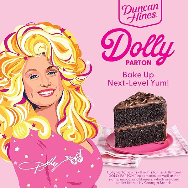 DUNCAN HINES DOLLY PARTON’S FAVORITE CHOCOLATE FLAVORED CAKE MIX, 18 OZ.