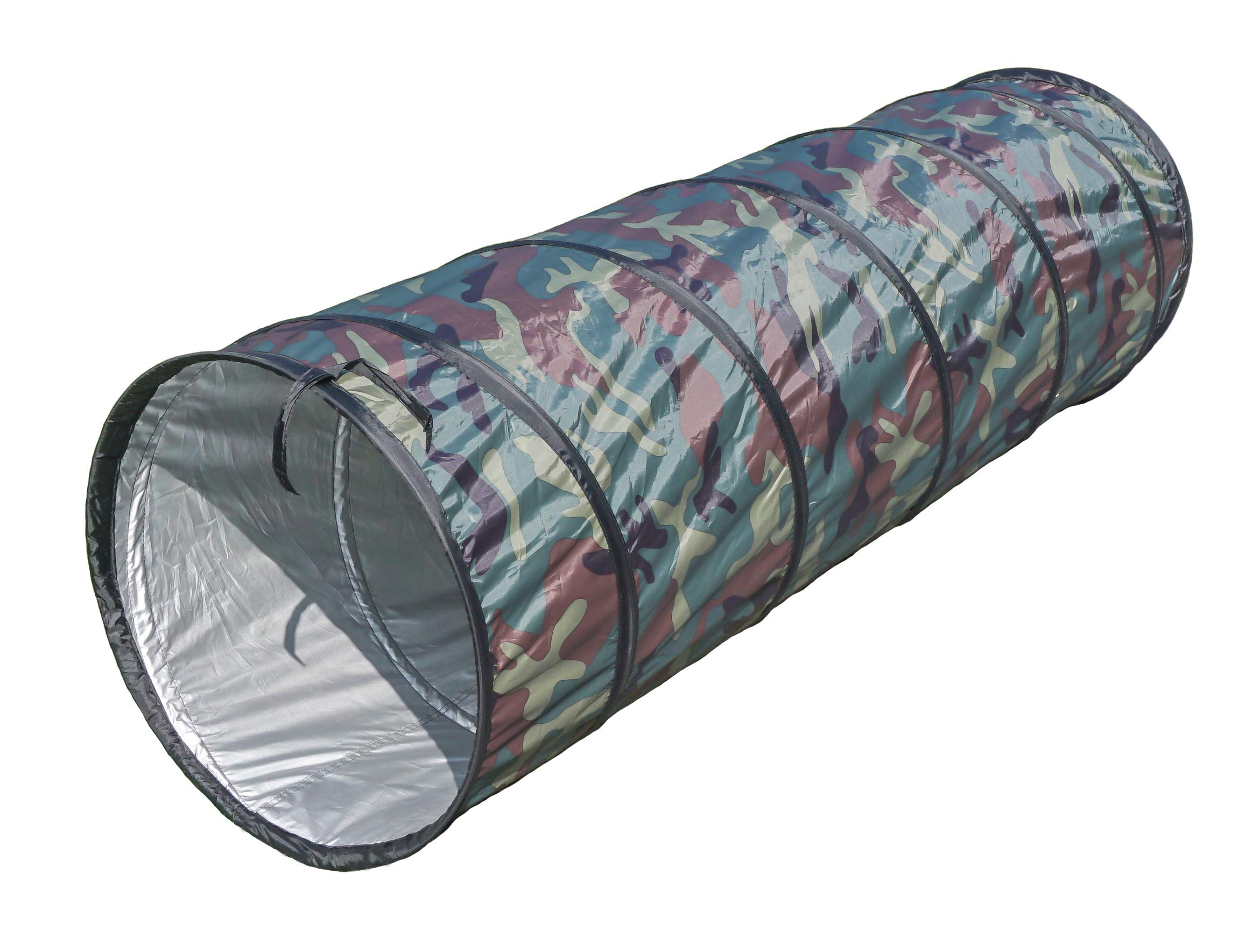 NARMAY® Play Tunnel Camouflage Pop Up Tunnel for Kids Indoor/Outdoor Fun - 19dia × 60L inch