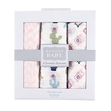 hudson baby 3 swaddle blankets