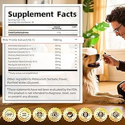 (2 Pack) Poppaw Milk Thistle for Dogs – 9-in-1