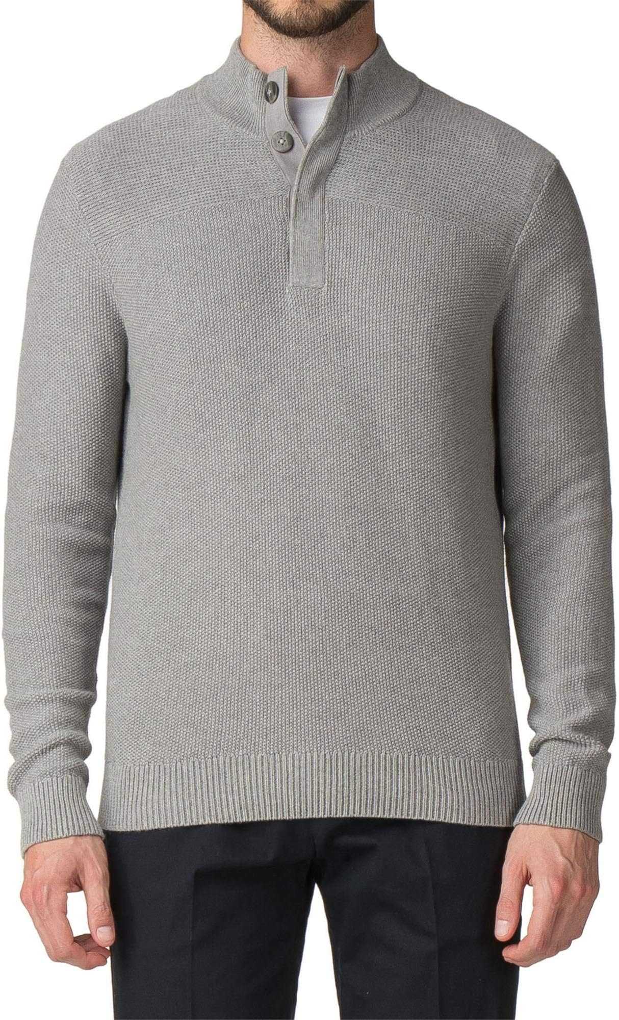 Jeff Banks Outlet Men's Grey Jumper in LGE to XXXL