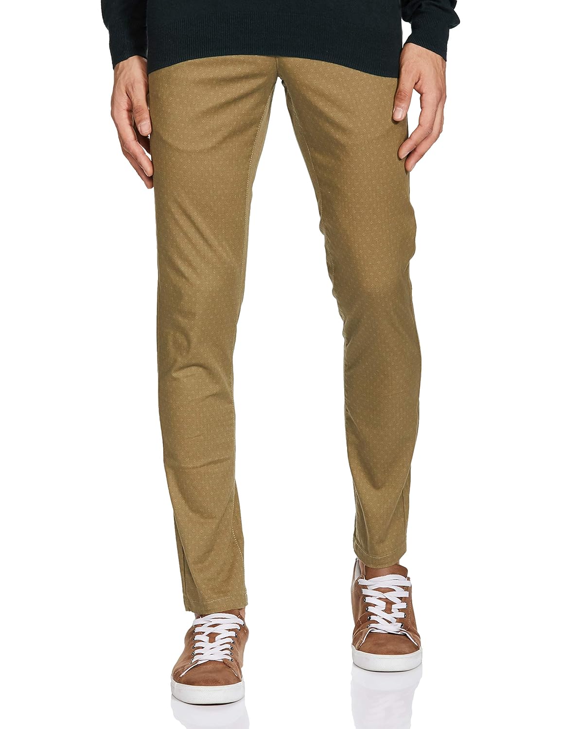 Buy SCULLERS Mens Slim Fit Printed Chinos Pants at Amazon.in