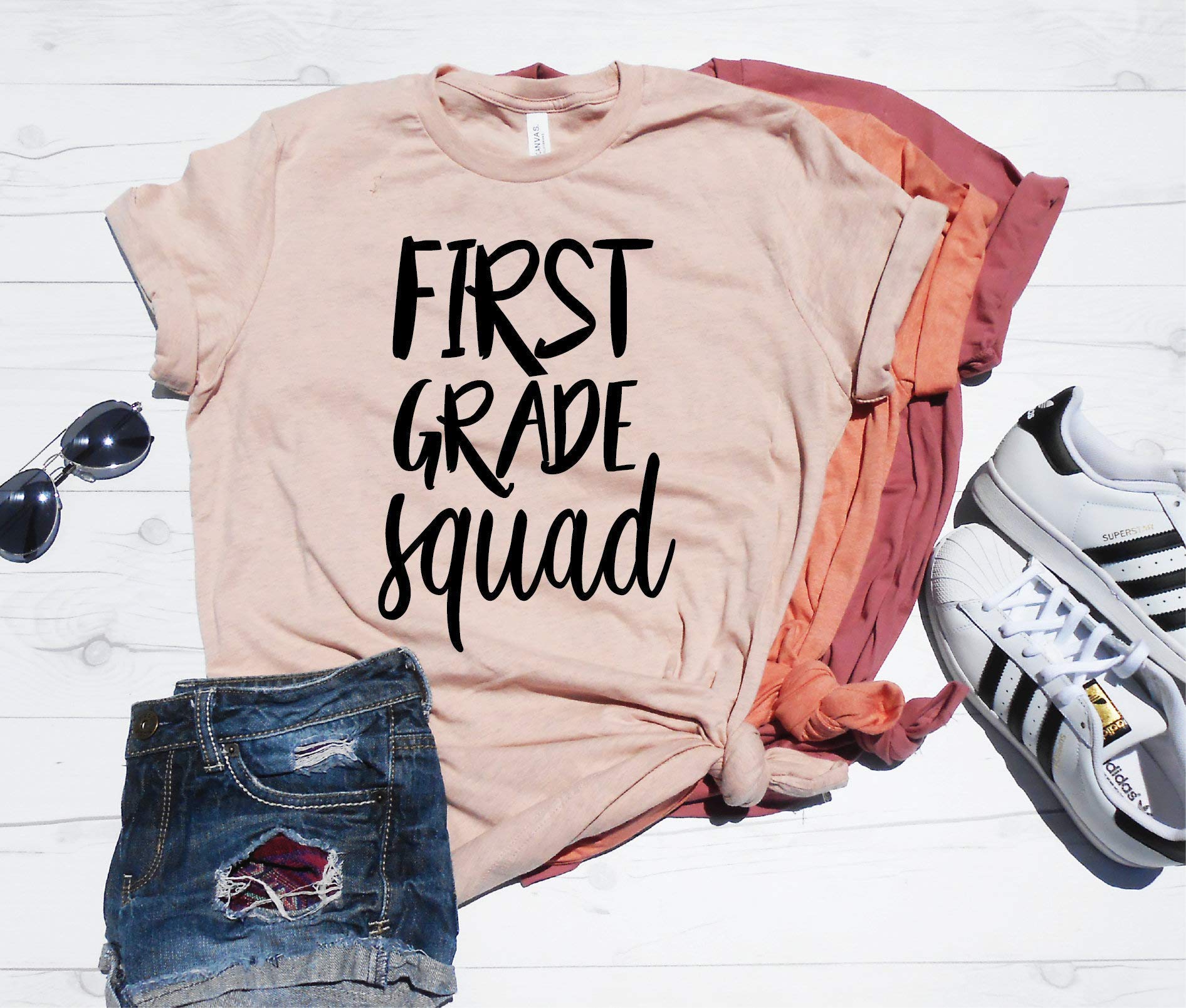 First Grade Squad T-shirt, Second Grade, Third Grade, Eletary School Tea, Gift Idea For Te