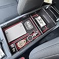 HGWEI Center Console Organizer Compatible with 2021 2022 2023 2024 2025 Kia K5 DL3 GT Line Interior Accessories, ABS Insert Tray Armrest Storage Box, Red