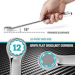 DURATECH 22mm Combination Wrench, Metric, CR-V
