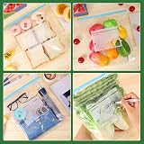 Hemiks 50 Pcs Food Storage Freezer Bags 4.55L Large Zip Lock Expandable Bottom view 6