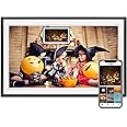 Glusine 15.6Inch Touch Screen Large Digital Picture Frame,1920 * 1080 FHD WiFi Digital Photo Frame with 32GB Storage, Wall Mountable, Auto-Rotate Send Photos and Videos Through The Application