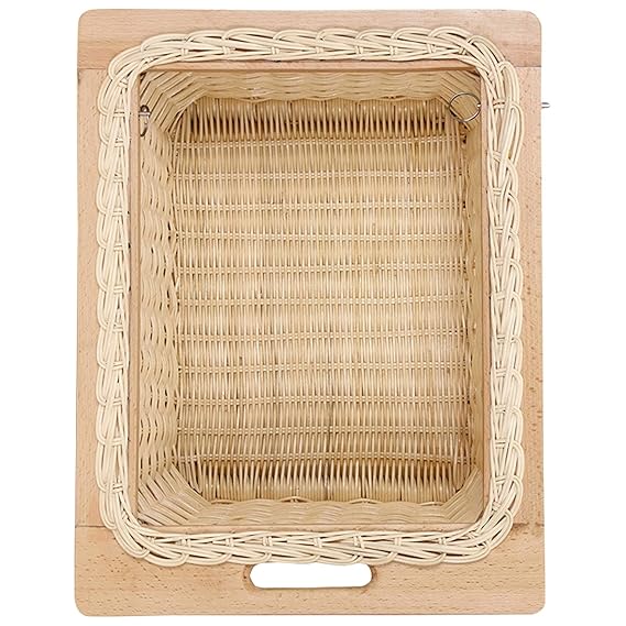 THE HANDPICKED SHOP Wicker Basket for modular kitchen (16.5 Inch Width