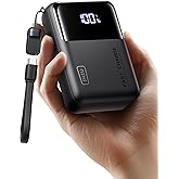 INIU 100W Power Bank, Mini Size 25000mAh High Capacity Laptop Portable Charger, USB C in&Out Tablet Powerbank, Smart Digital Display Phone Charger for iPhone 17 16 15, Samsung, iPad, MacBook, Laptop