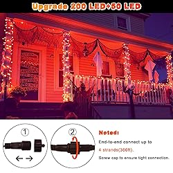 JMEXSUSS 250 LED Halloween String Lights, 91.5ft