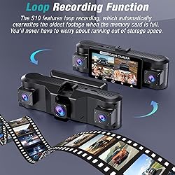 4 Channel 2.5K Dash Cam Front Rear Left