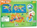 Imagimake Mapology World Map Jigsaw Puzzle with Flags & Capitals 78 pcs view 4