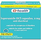 A+Health Loperamide Hcl 2 Mg Softgels, Anti-Diarrheal, Made in USA, 24 Count