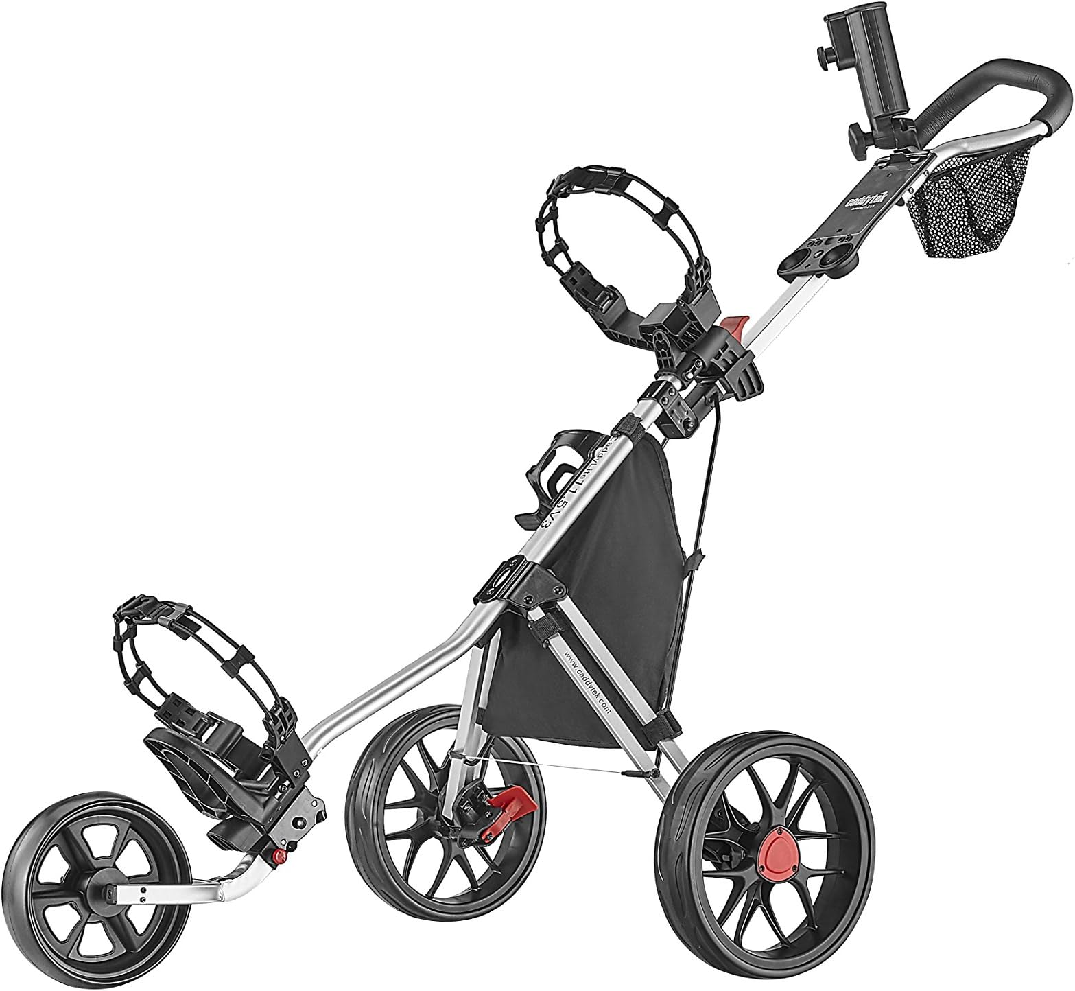Caddytek 3 Wheel Golf Push Cart - Lightweight, Close Folding Push Pull Caddy Cart, Easy to Open - CaddyLite 11.5 V3