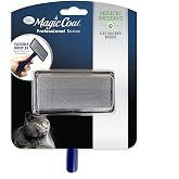 Four Paws Magic Coat Professional Series Cat Slicker Brush for Medium or Long Coats - Gently Removes Excess Hair, Stimulates Natural Oils, Ideal for Cats and Kittens, Lightweight Wood Handle