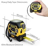 SAFEHITCH 3-in-1 Tape Measure Laser Measure Cross Line Digital LCD 40M 5M view 2