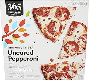 365 by Whole Foods Market, Thin Crust Uncured Pepperoni Pizza, 13.3 Ounce