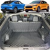 7DEEKEI Cargo Mat Compatible with 2021-2026 Ford Mustang Mach-E Trunk Mat (and Rear Left and Right Side Panels) Cargo Liners for Mach E GT (Trunk Base Upper Only)