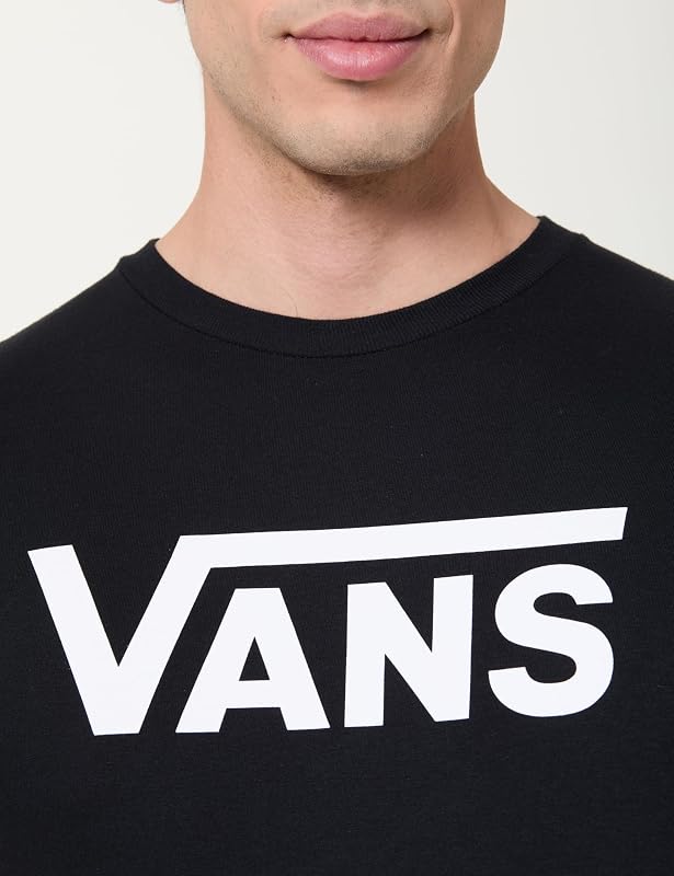 Classic Drop V SS Crew tee-b T-Shirt, Negro/Blanco, M Hombre