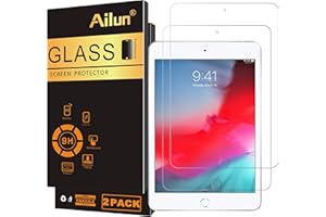Ailun Screen Protector for iPad Mini 4, iPad Mini 5 2019 2Pack Tempered Glass 2.5D Edge Ultra Clear Transparency Anti Scratches Case Friendly