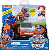 Paw Patrol Zuma Transforming Hovercraft Toy Ages 3+ Flip Hook Wheels view 2