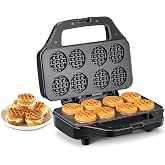 Waffle Maker, Reemix Mini Waffle Iron Bake 8 x 1.8 Inch Small Waffles | Nonstick Waffle Iron, Quick Heat-Up, Simple &amp; Easy Tiny Chaffle Baker for Home &amp; Restaurants, Small Bites for Kids
