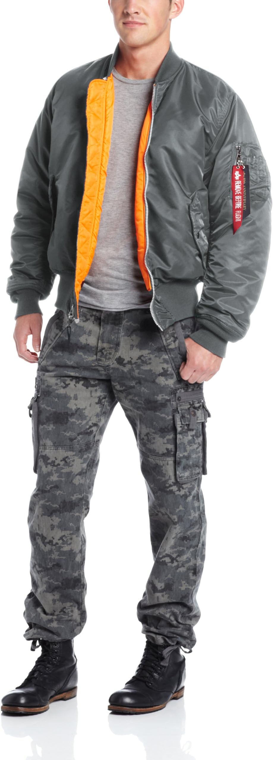 ALPHA INDUSTRIES Men's MA-1 Flight Bomber Jacket