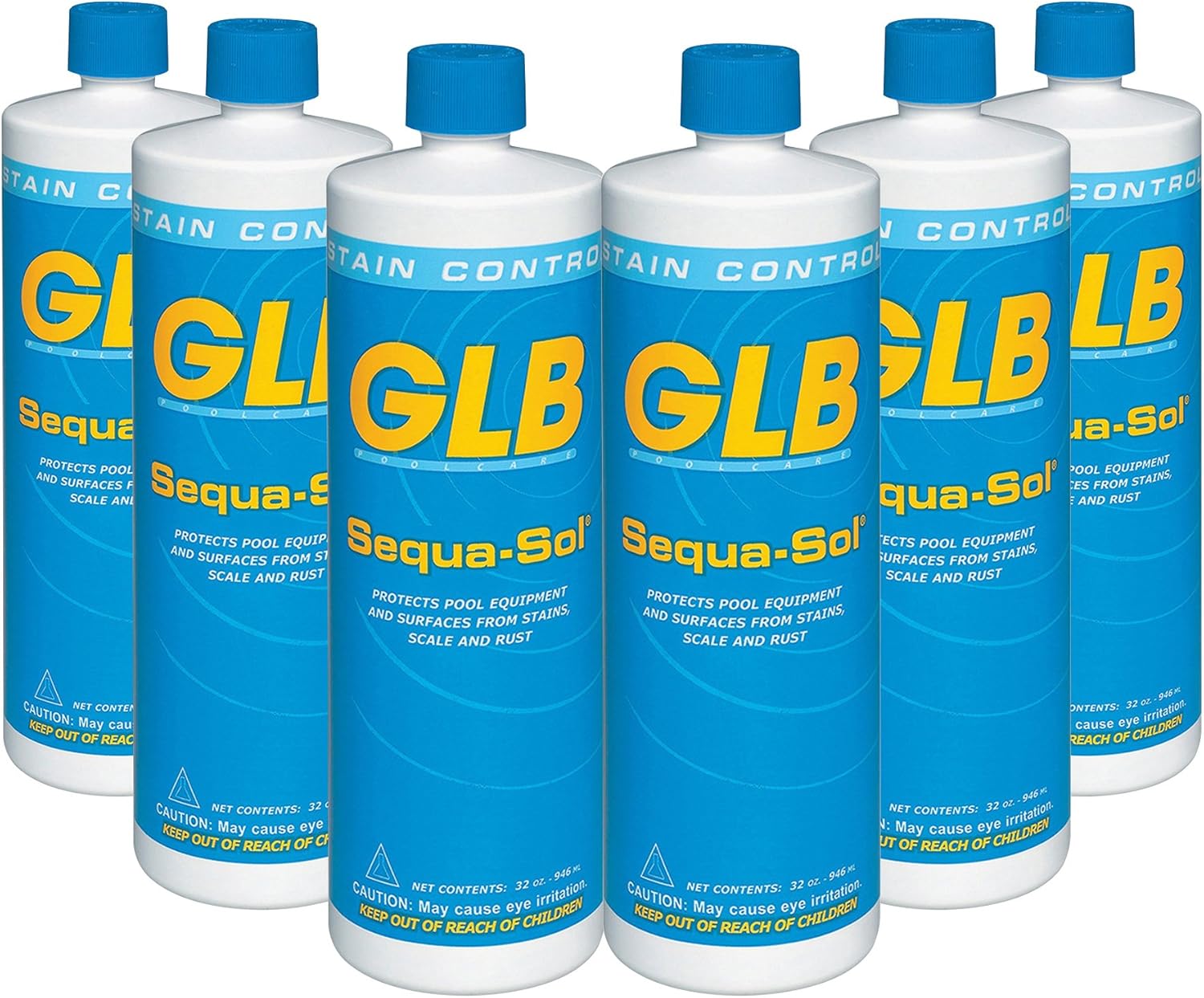 GLB 71016A-02 Sequa-Sol Sequestering Agent Pool Stain Preventer, 1-Quart, 2-Pack : Garden & Outdoor