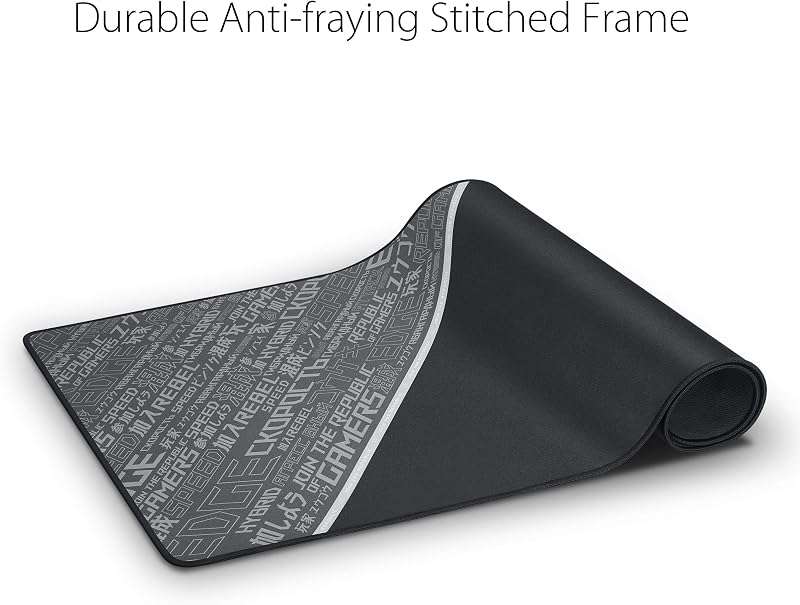 ROG Sheath BLK LTD Extra-Large Size Extended Gaming Mouse Pad with Anti-Fray Stitching, and Non-Slip Base