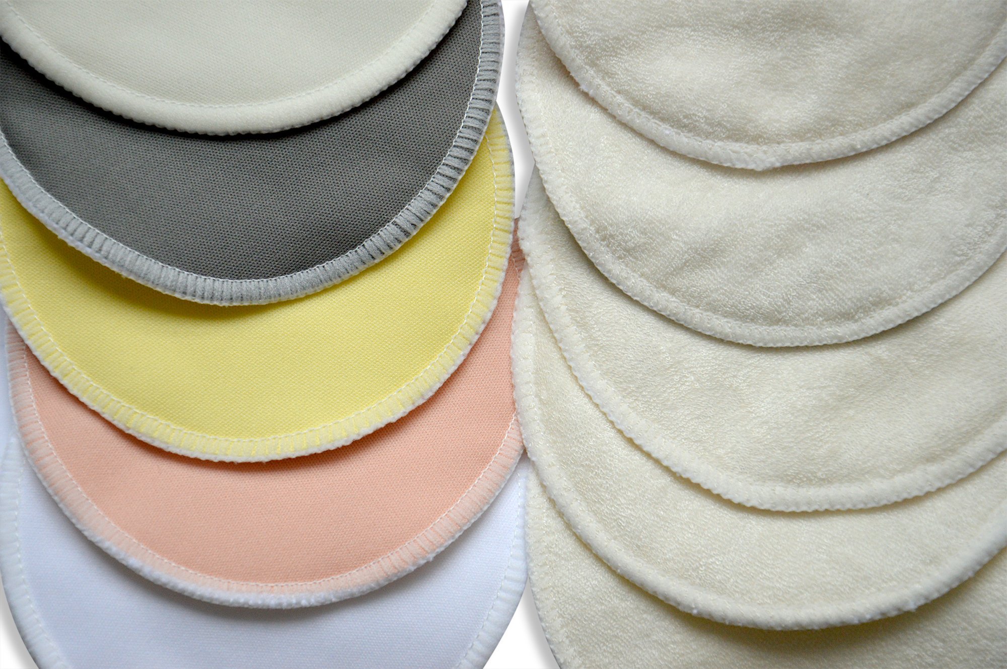 Organic Bamboo Nursing Pads (10 Pack) for Night Protection with Laundry