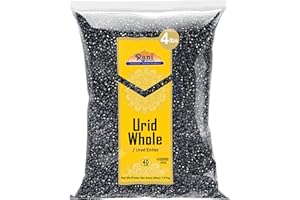 Rani Urid/Urad Whole Black (Matpe Beans with Skin) Indian Lentils 64oz (4lbs) 1.81kg Bulk~ All Natural | Gluten Friendly | No
