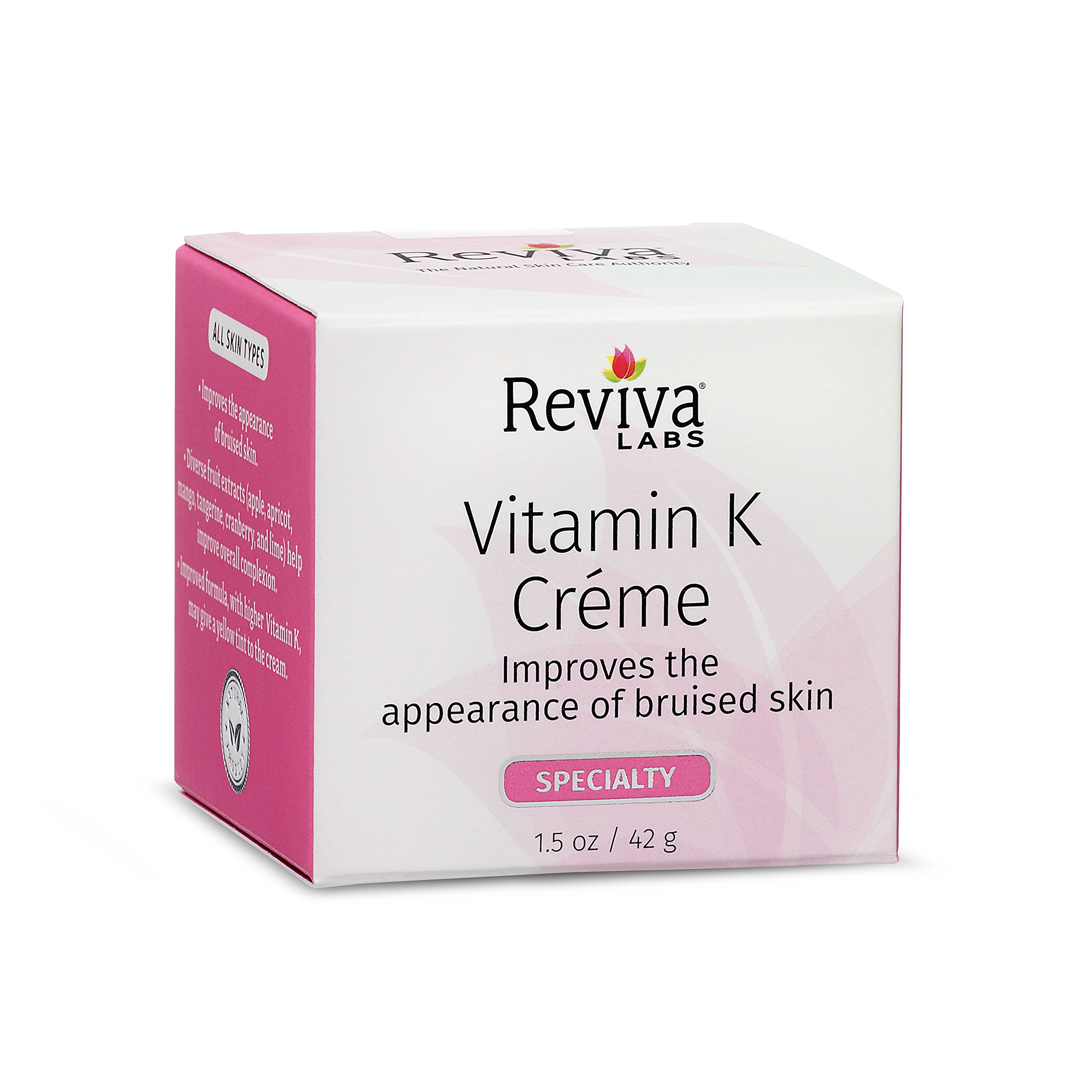 Reviva Labs Vitamin K Cream, For All Skin Types, 1.5Ounce Buy Online