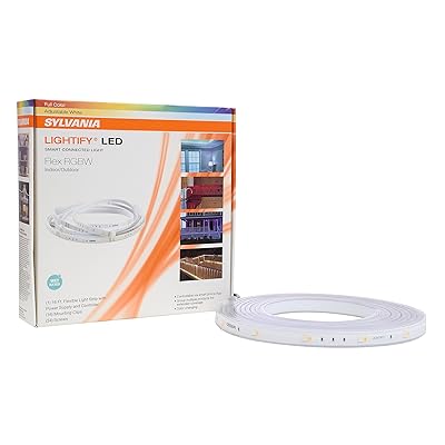 Sylvania Smart+ ZigBee Full Color Indoor/Outdoor Flexible Lightstrip, Works with SmartThings and Amazon Echo Plus, Hub Needed for Amazon Alexa and The Google Assistant