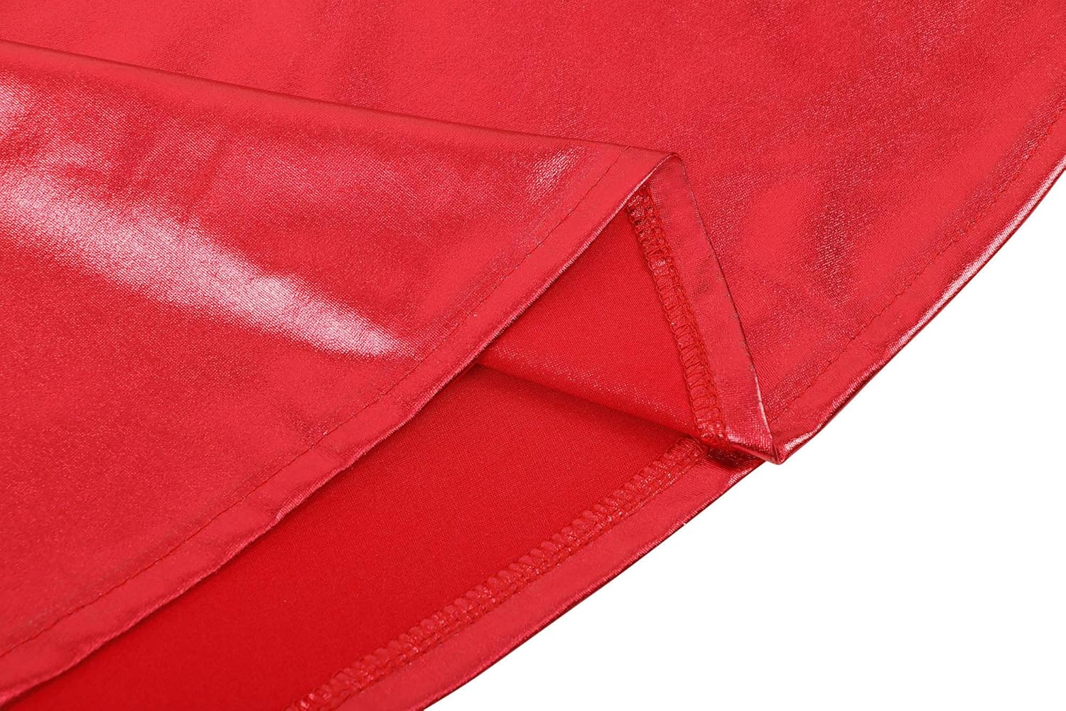 Simplicity Metallic Ballet Dance Flared Skater Skirt, Red at  Women’s Clothing store